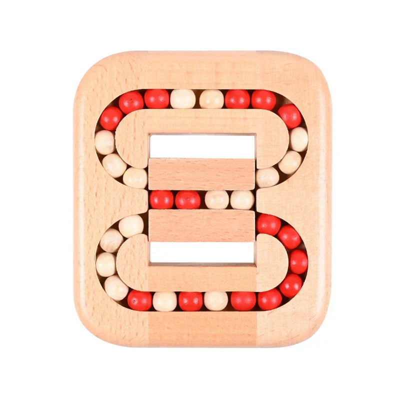 Rotating Magic Bean Fingertip Toy Wood Puzzles