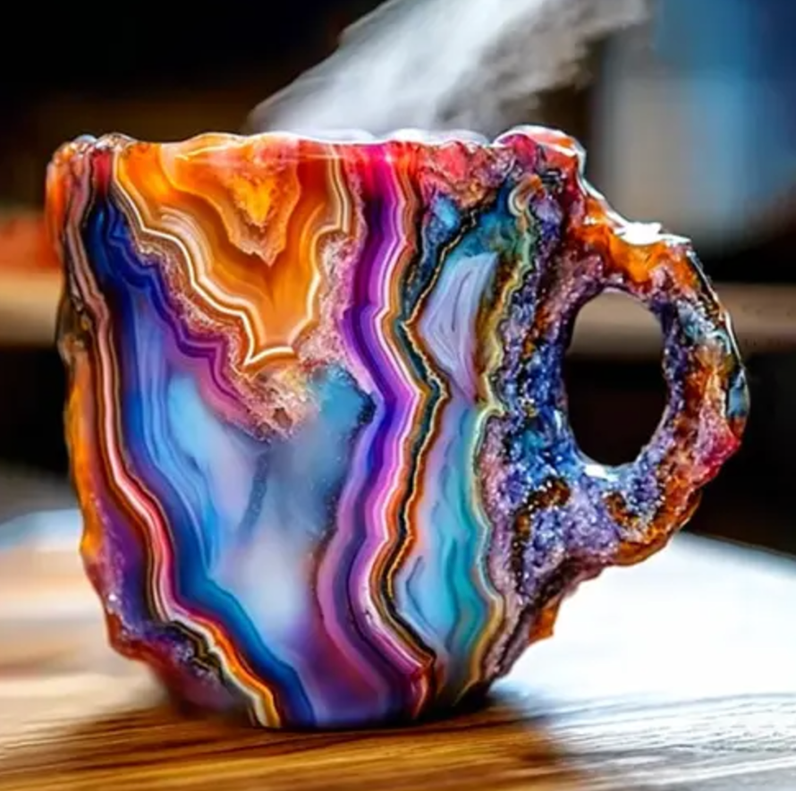 (🌲Early Christmas Sale ) ✨️2024 New Mineral Crystal Coffee Mugs☕