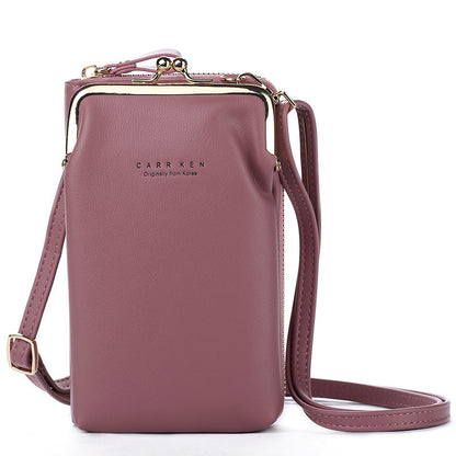 Women Phone Bag Solid Crossbody Bag