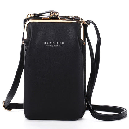 Women Phone Bag Solid Crossbody Bag