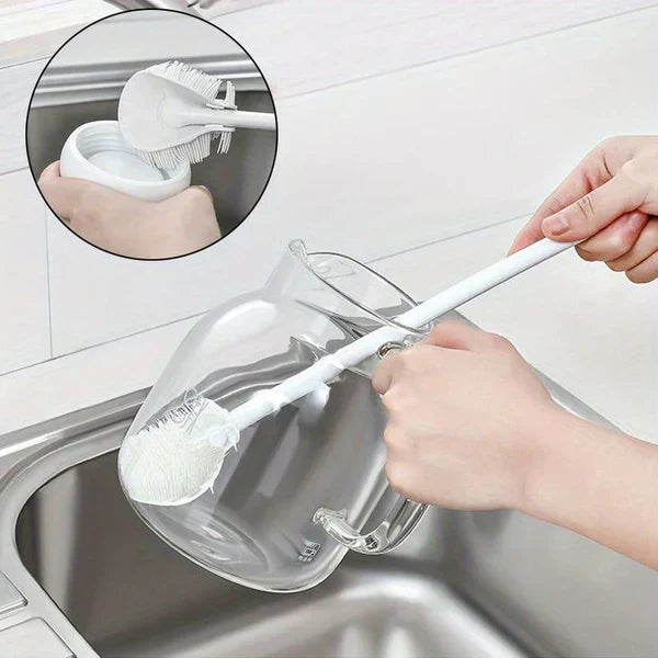 Brosse à biberon en silicone souple