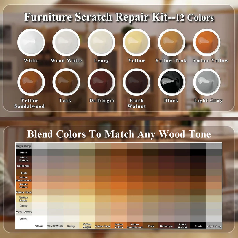 Kit de réparation de meubles en bois