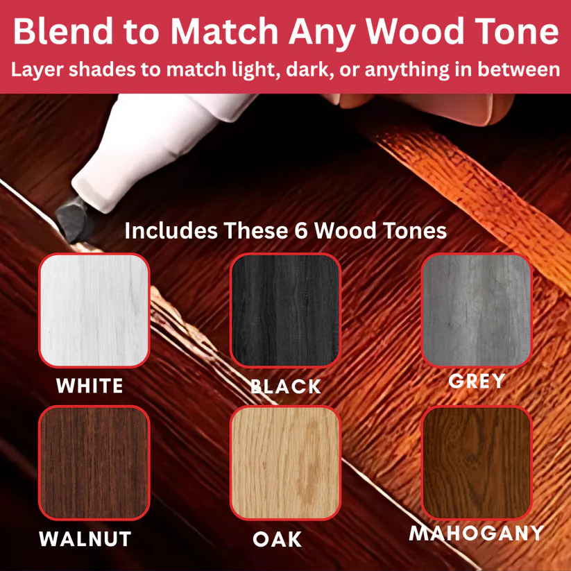 Stylos à cire pour réparer le bois