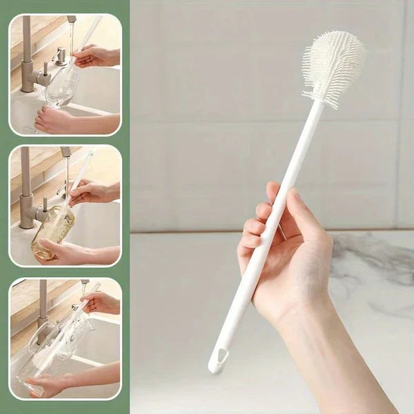 Brosse à biberon en silicone souple