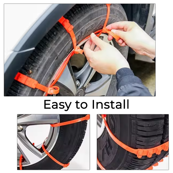 Anti-Slip Snow Chains Car Winter Tires Wheels Chain