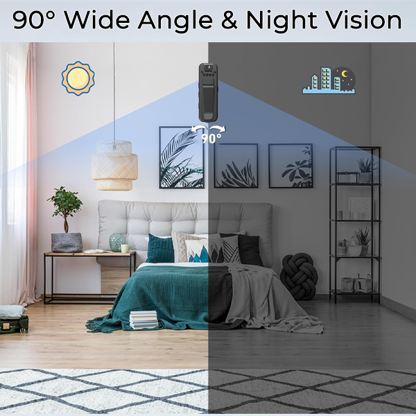 Caméra Portable HD 1080P avec Réduction du Bruit (Version WiFi)