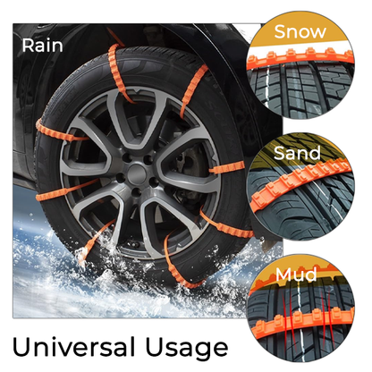 Anti-Slip Snow Chains Car Winter Tires Wheels Chain