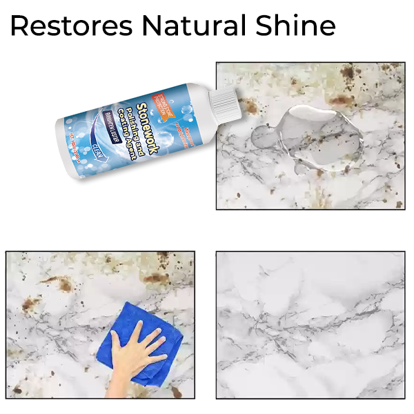 Agent de polissage et de revêtement pour maçonnerie