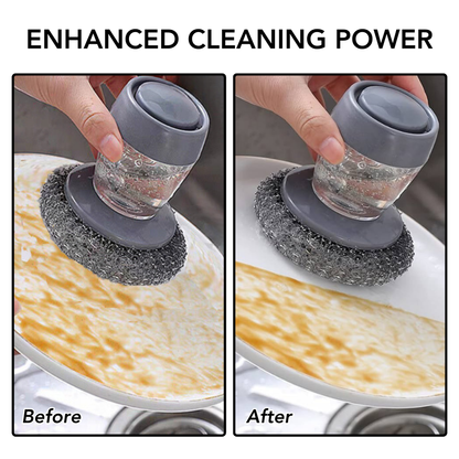 Kitchen Soap Dispensing Palm Brush