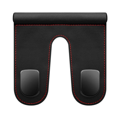 Premium Leather Glove Box Hook with Leather Hooks: No Destructive Installation