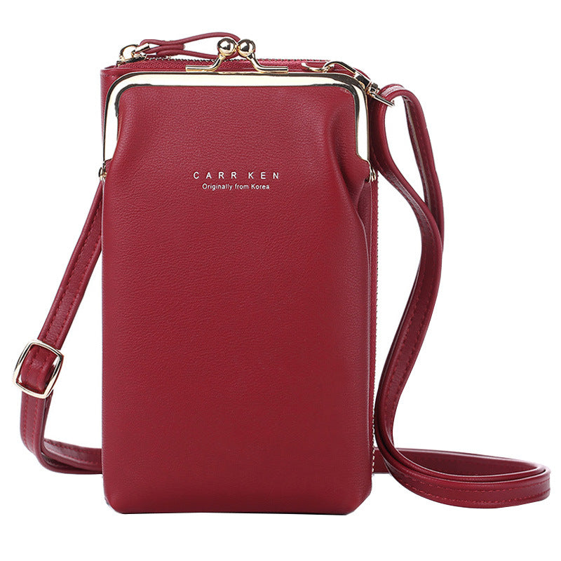 Women Phone Bag Solid Crossbody Bag