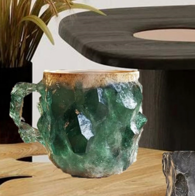 (🌲Early Christmas Sale ) ✨️2024 New Mineral Crystal Coffee Mugs☕