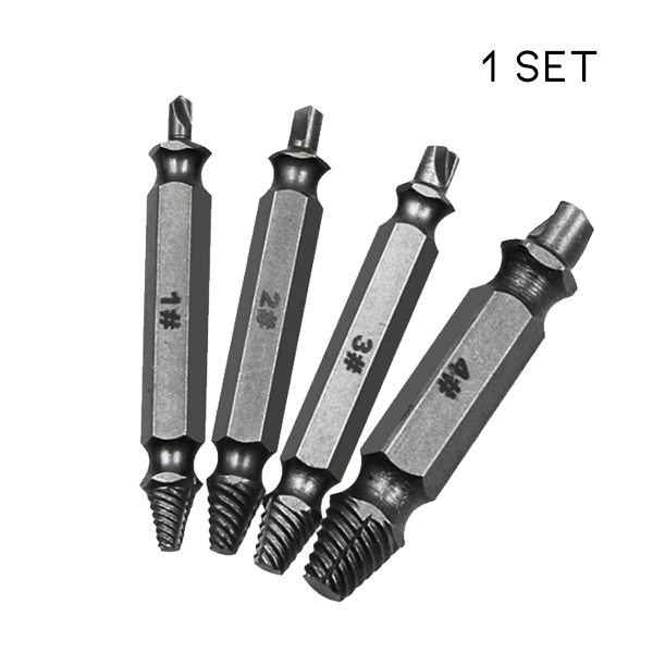 Damaged Screw Extractor (Set of 4)