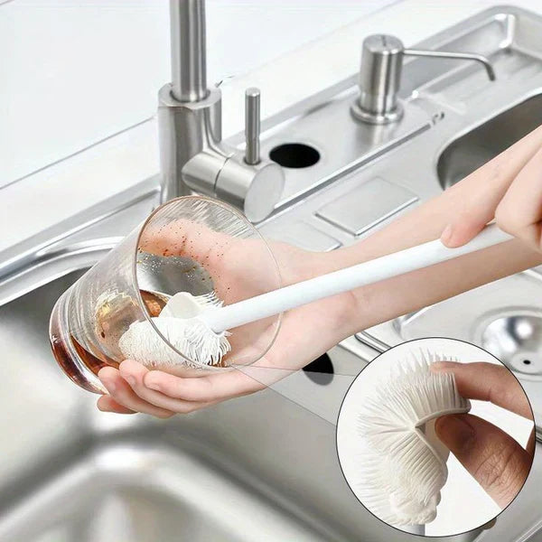 Brosse à biberon en silicone souple