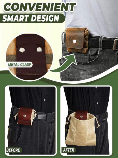 Leather Waxed Canvas Pouch outdoorpinata 