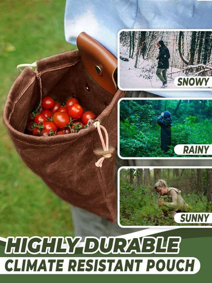 Leather Waxed Canvas Pouch outdoorpinata 