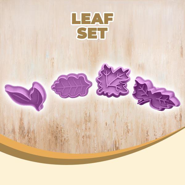 Stamp Biscuit Mold outdoorpinata Leaf Set 