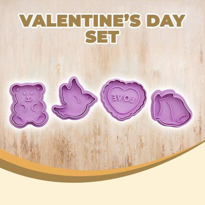 Stamp Biscuit Mold outdoorpinata Valentine Set 